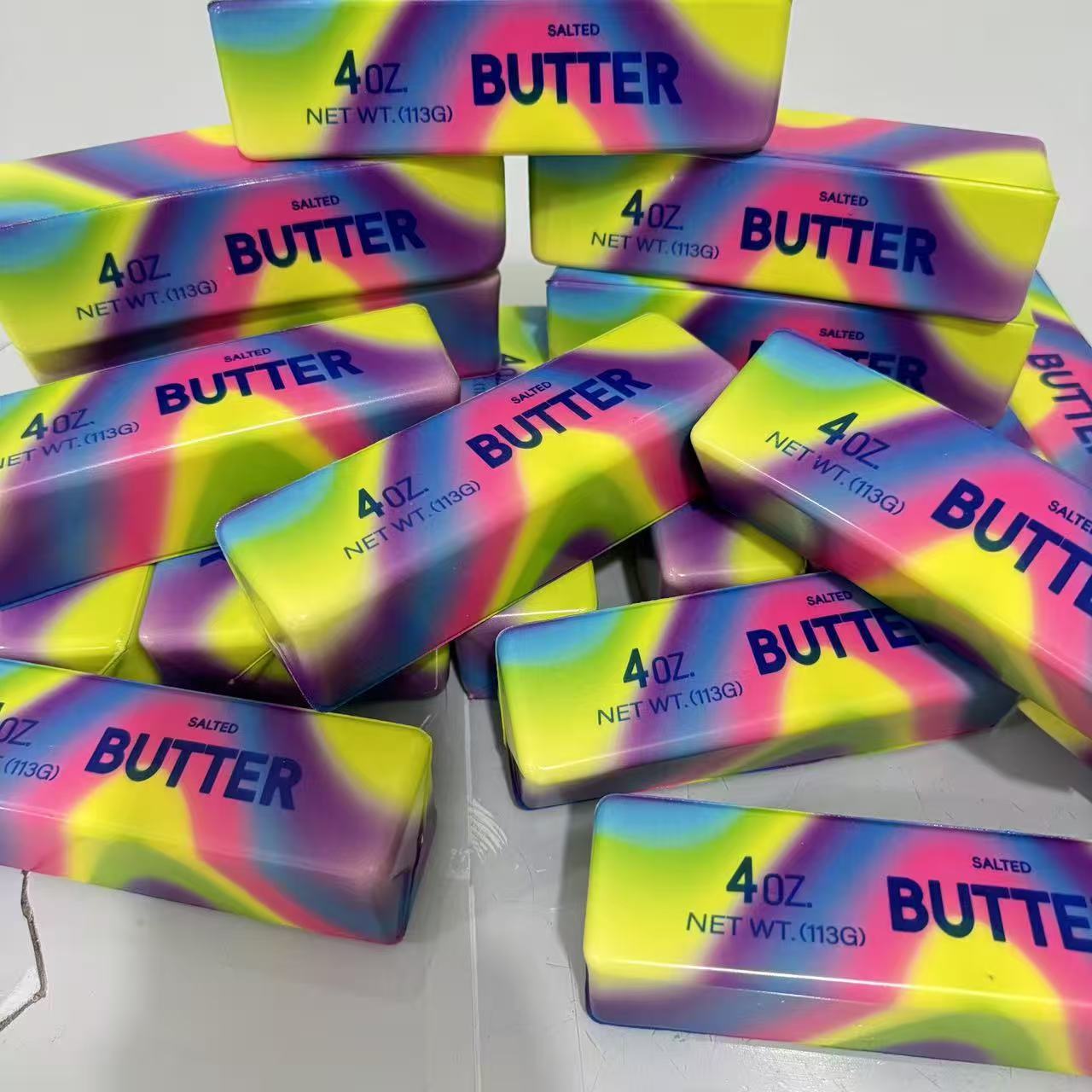 Baby Food Game - New Elastic Butter Cheese Stick Squishy