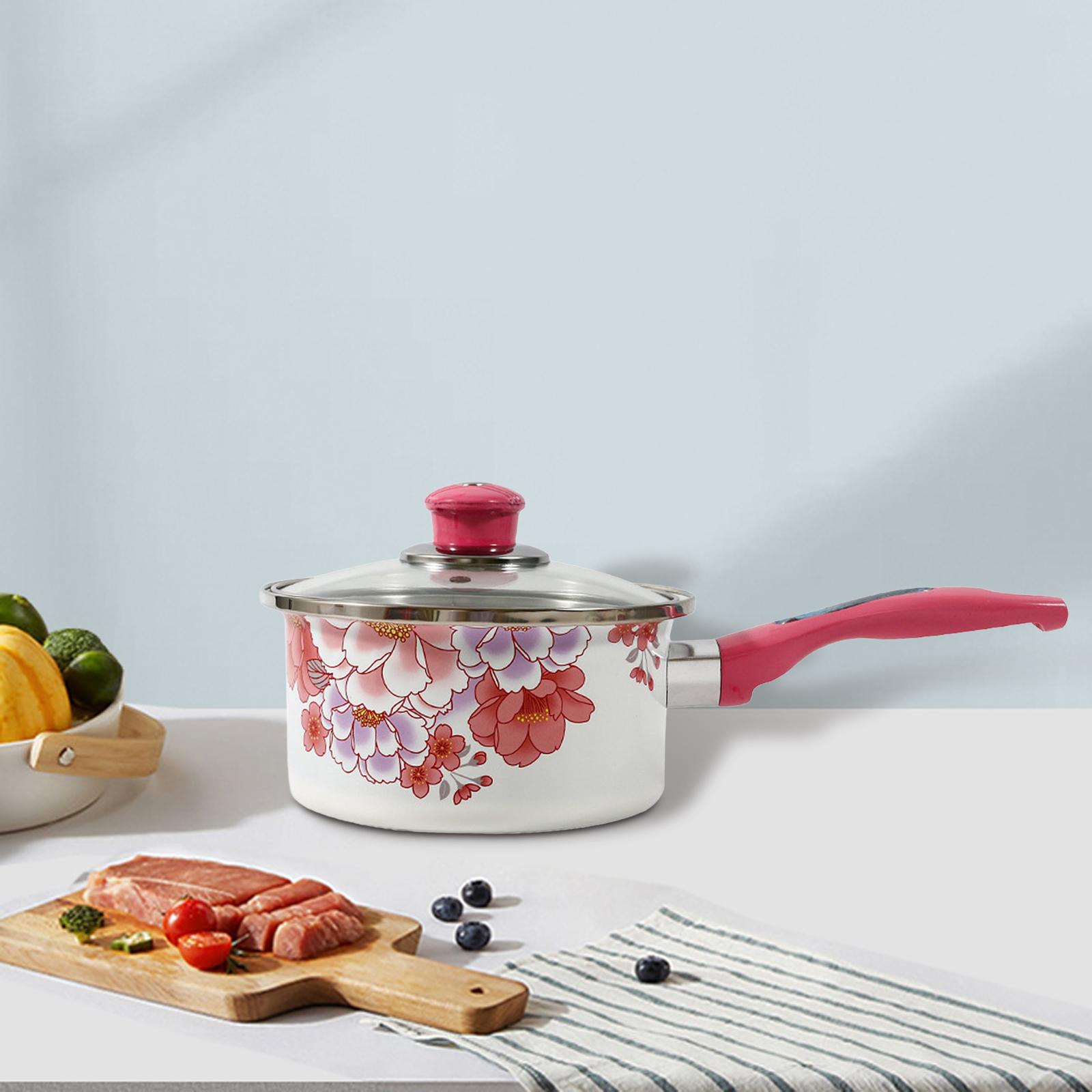 Enamel Milk Pot Multifunction  - огляд і ціна Baby Food Restaurant