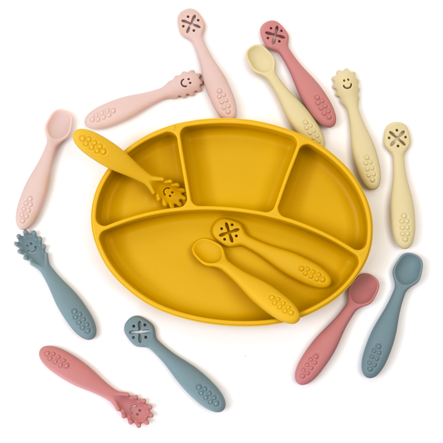 3PCS Silicone Spoon Fork For B - огляд і ціна Baby Food Eating