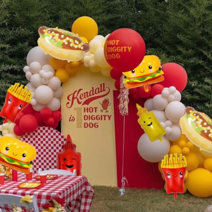 BBQ Party Balloons, 5Pcs Food  - огляд і ціна Baby Food Dogs