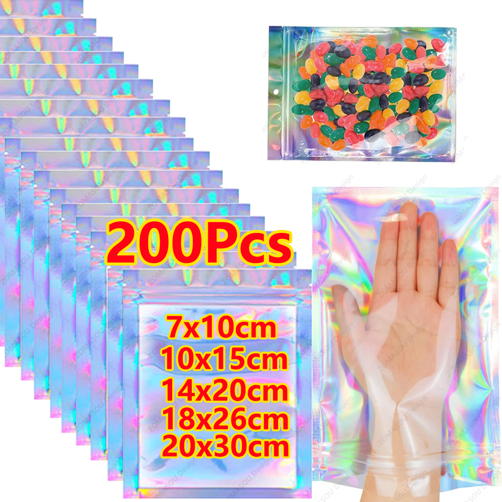 1-200PCS Laser Sealing Bags Co - огляд і ціна Food Pouch Reusable