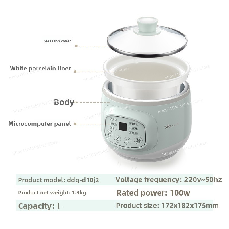 Mini Electric Stew Pot DDZ-A08 - огляд і ціна Baby Food Eating