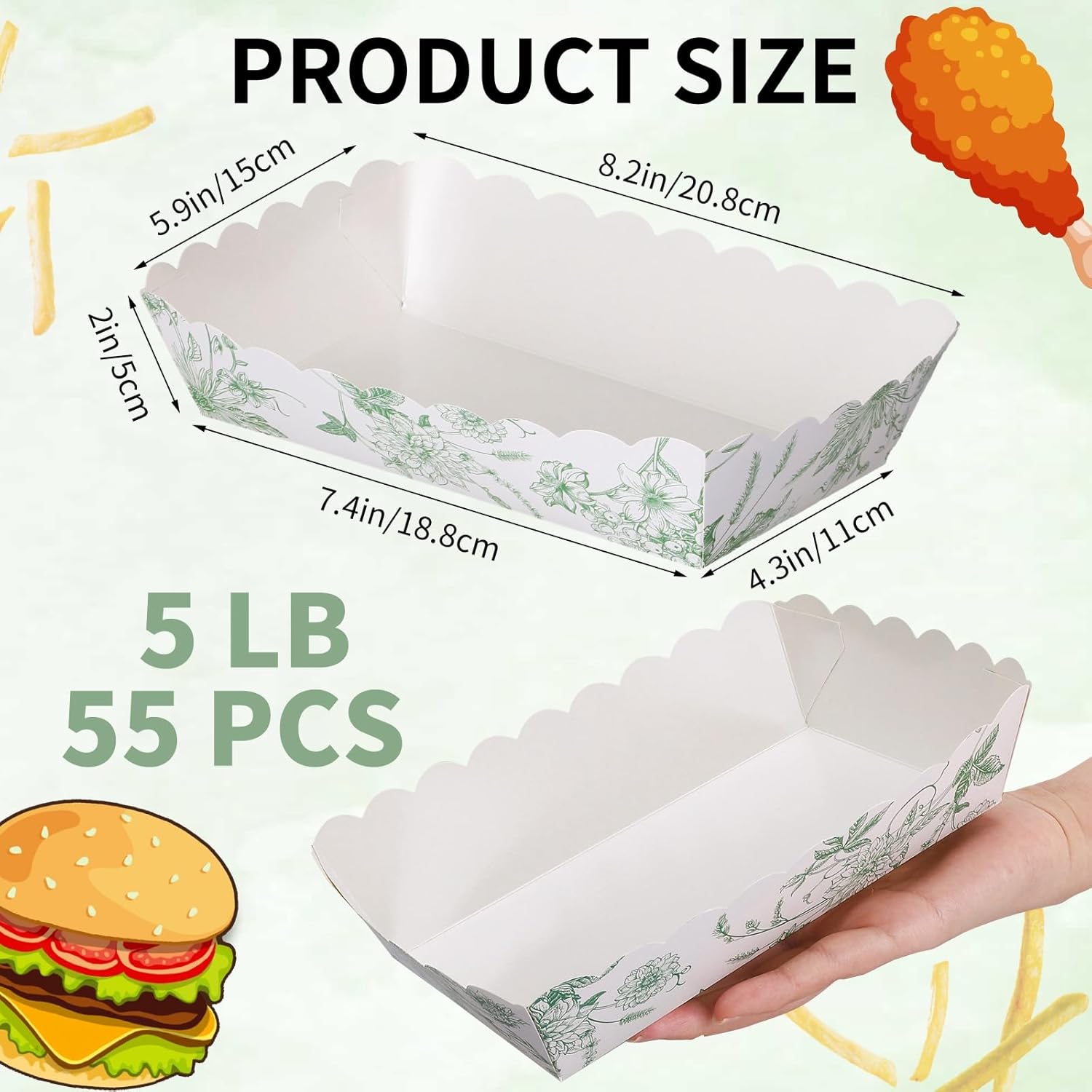 60 Pcs Sage Green Floral Paper - огляд і ціна Baby Food Dogs