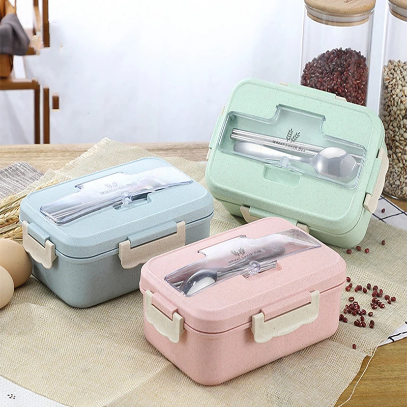 Microwave Lunch Box Wheat Stra - огляд і ціна Baby Food Bag