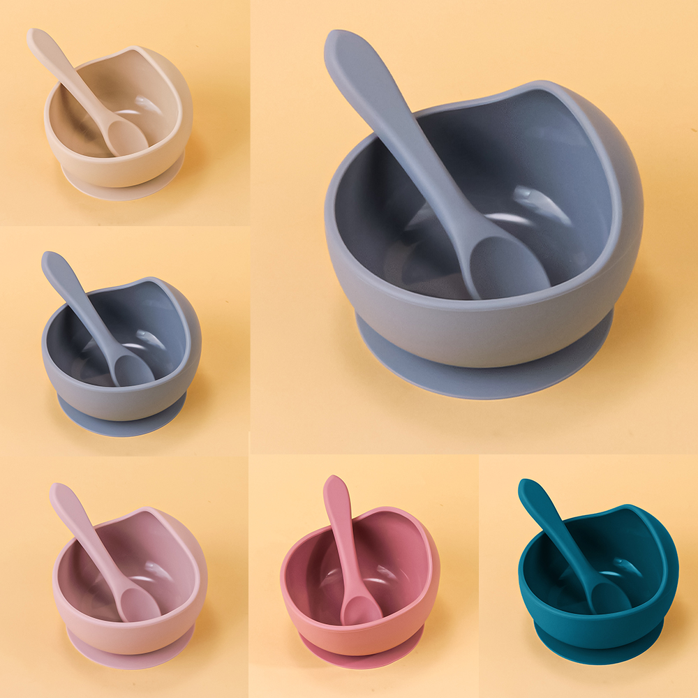 2PC Silicone Sucker Bowl Feedi - огляд і ціна Baby Food Eating