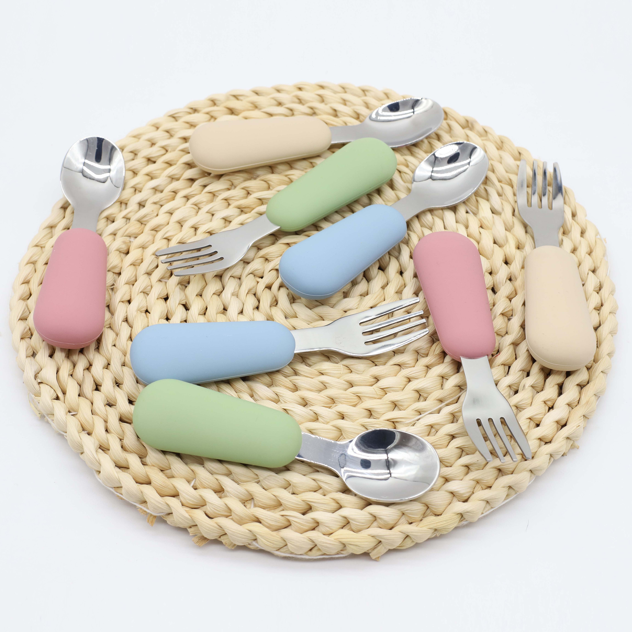 Silicone stainless steel spoon - огляд і ціна Baby Food Utensil