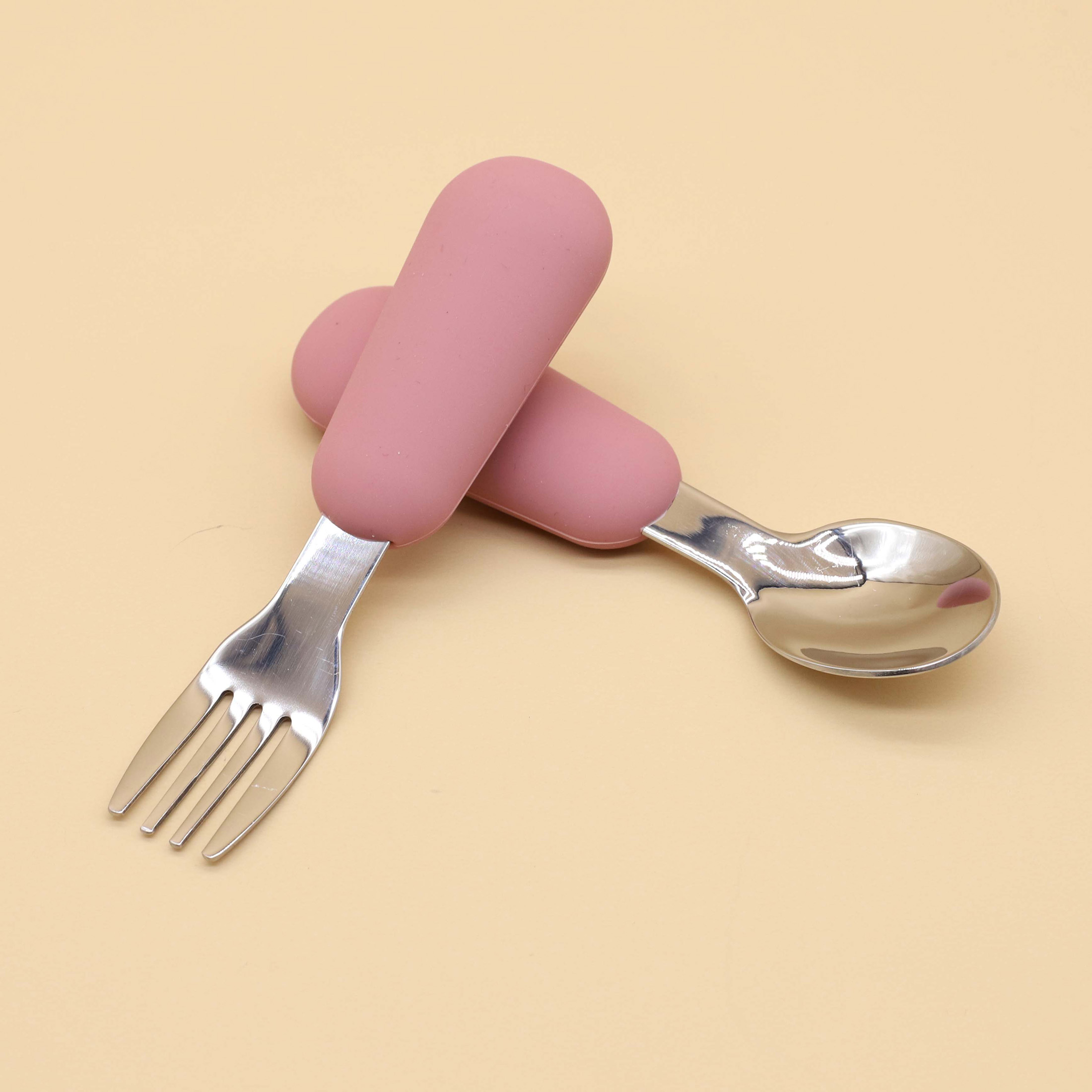 Silicone stainless steel spoon - огляд і ціна Baby Food Utensil