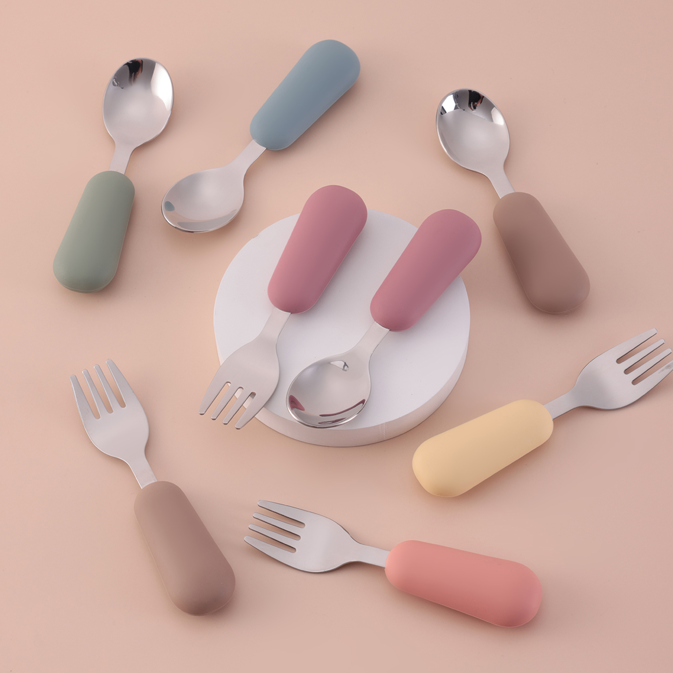 Color Kids 2PCS Stainless Stee - огляд і ціна Baby Food Utensil