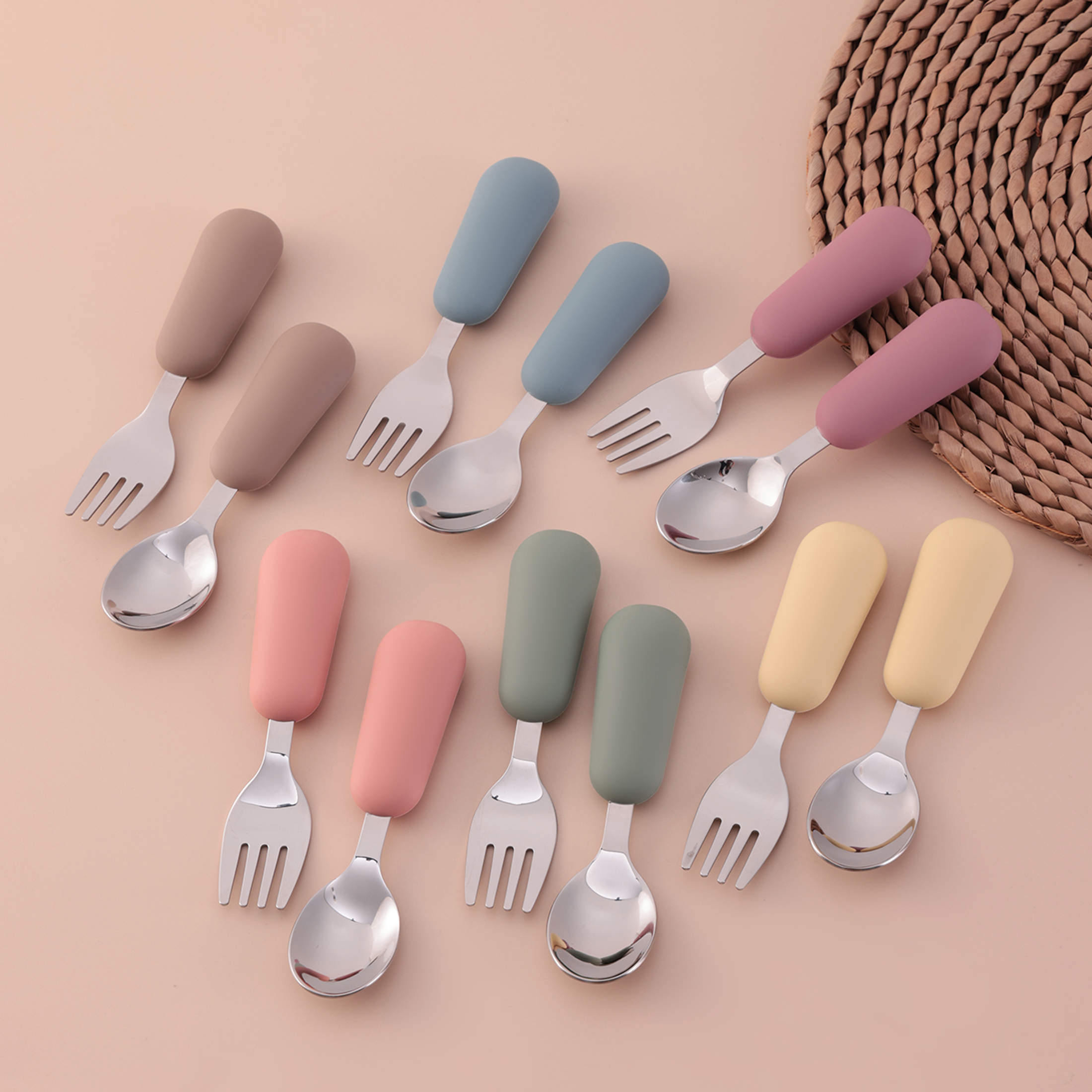 Color Kids 2PCS Stainless Stee - огляд і ціна Baby Food Utensil