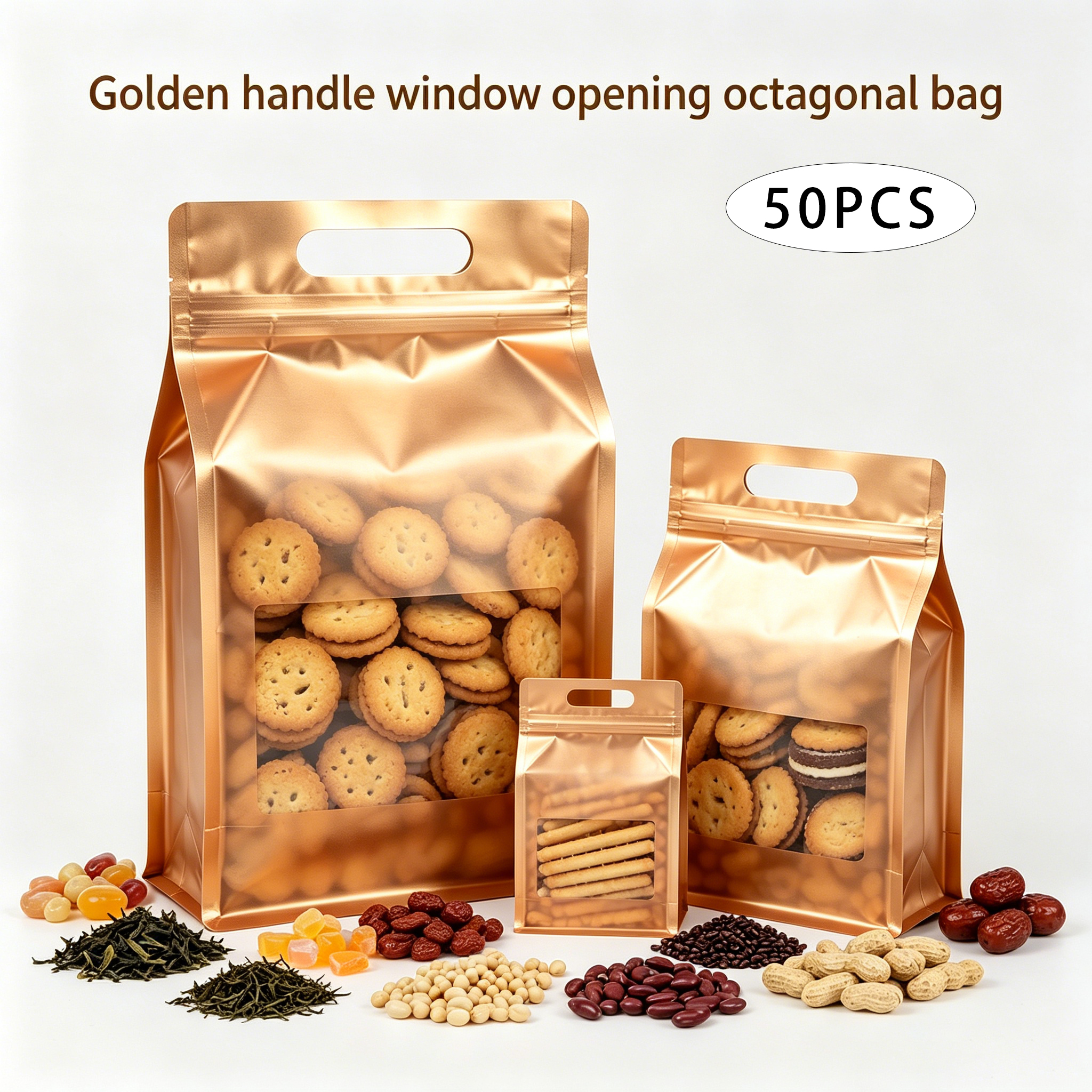 Reusable golden octagonal plas - огляд і ціна Food Pouch Reusable