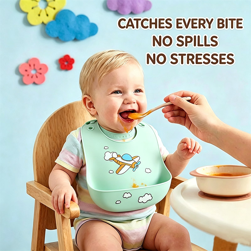 Silicone Baby Feeding Bib Wate - огляд і ціна Baby Food Eating