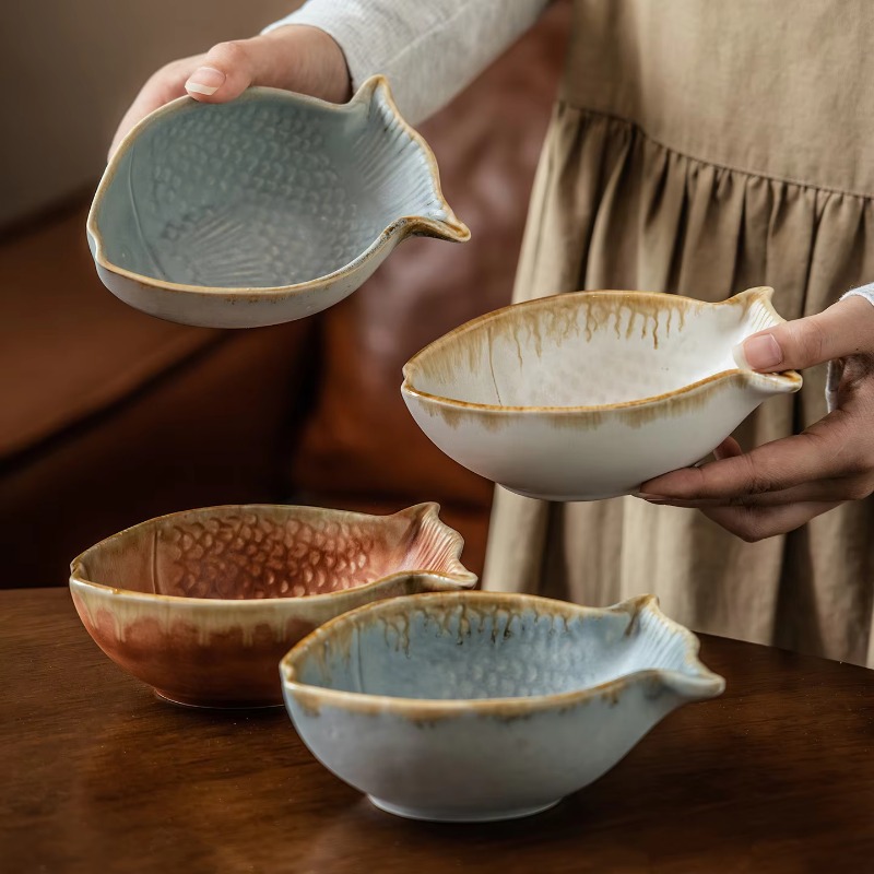 Creative Fish Shape Ceramic Bo - огляд і ціна Baby Food Restaurant