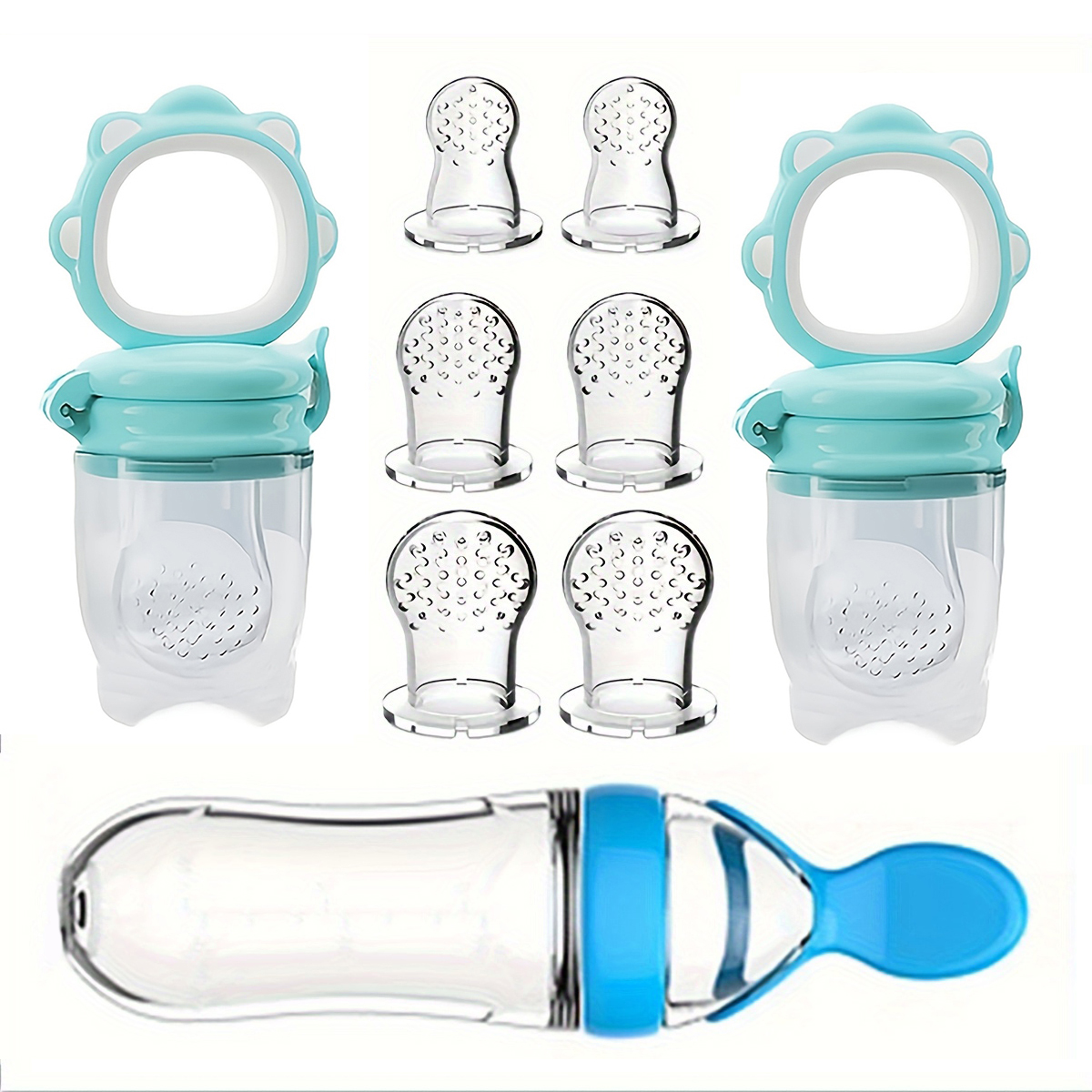 9pcs Feeding Cutlery: 1 Silico - огляд і ціна Baby Rice Food