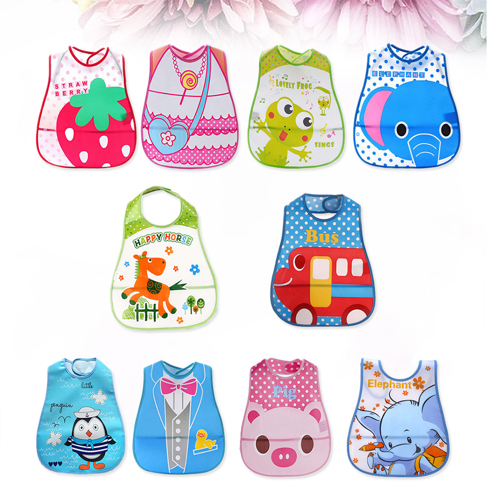 10 Pcs Baby Drool Bibs Food Fe - огляд і ціна Baby Food Eating