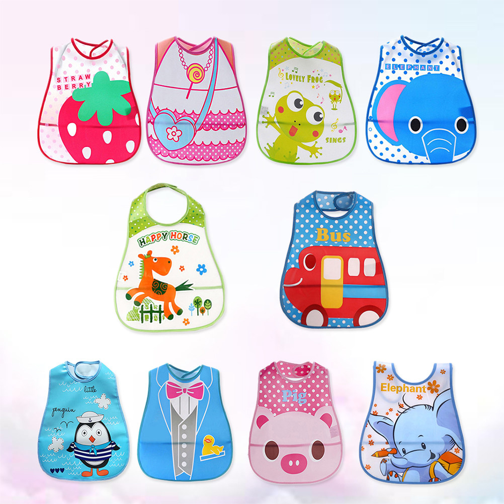 10 Pcs Baby Drool Bibs Food Fe - огляд і ціна Baby Food Eating
