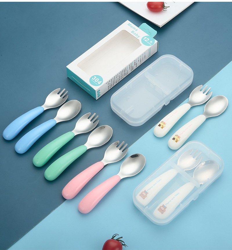 304 Stainless Steel Spoon Fork - огляд і ціна Baby Food Utensil