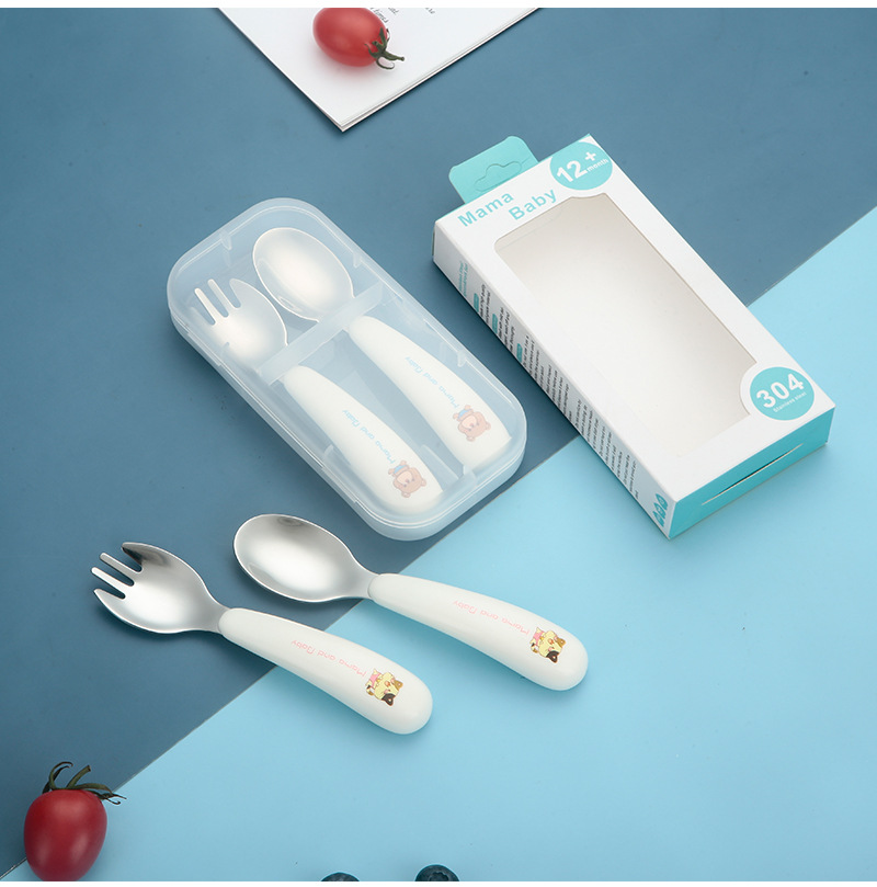 304 Stainless Steel Spoon Fork - огляд і ціна Baby Food Utensil