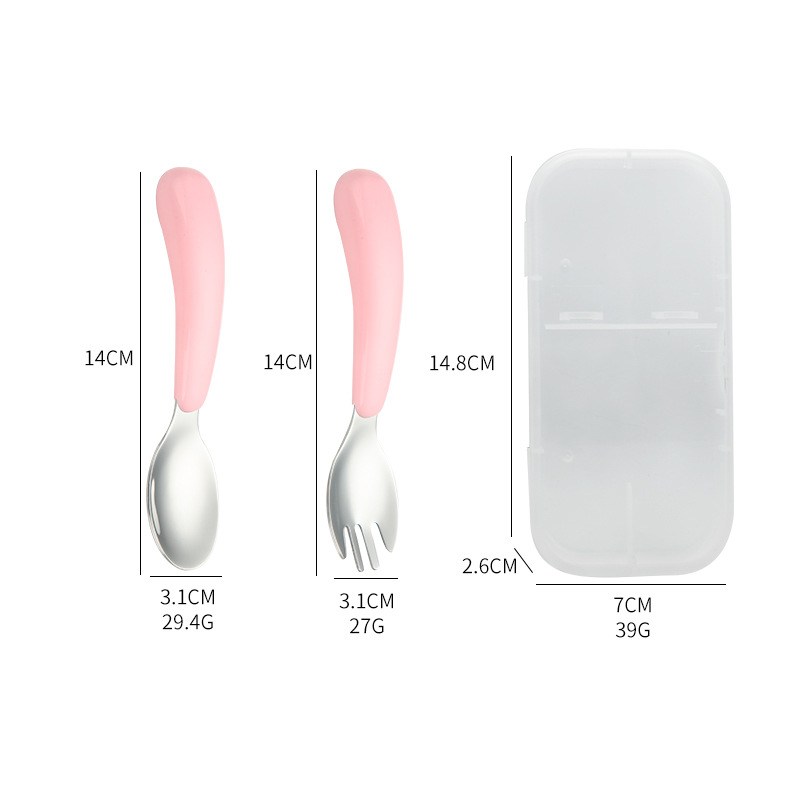 304 Stainless Steel Spoon Fork - огляд і ціна Baby Food Utensil