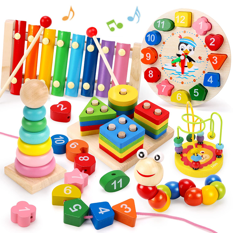 5-6pcs/set Montessori Wooden T - огляд і ціна Baby Food Game