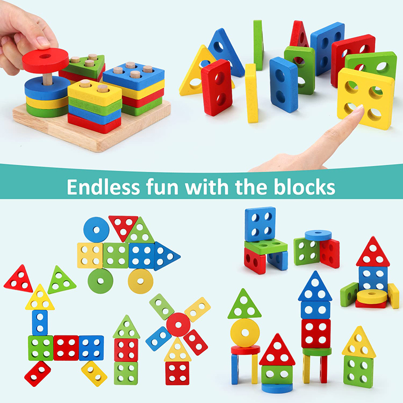 5-6pcs/set Montessori Wooden T - огляд і ціна Baby Food Game