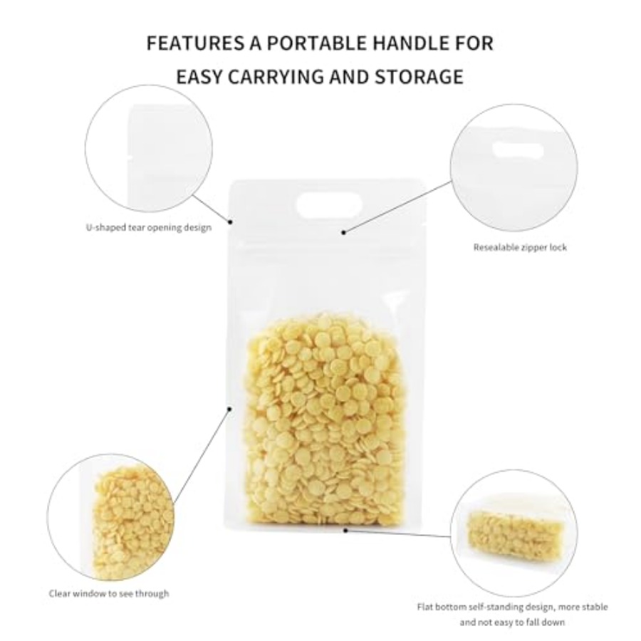 00 Pack Resealable Bags, 5.5x9 - огляд і ціна Food Pouch Reusable