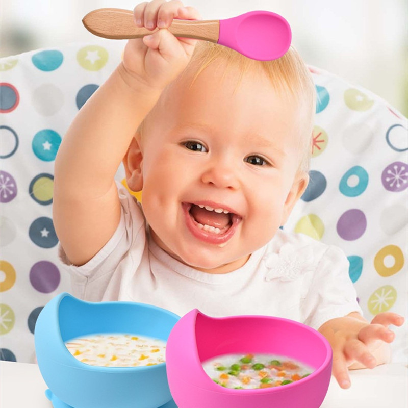 2Pcs/Set Baby Silicone Spoon F - огляд і ціна Baby Food Utensil