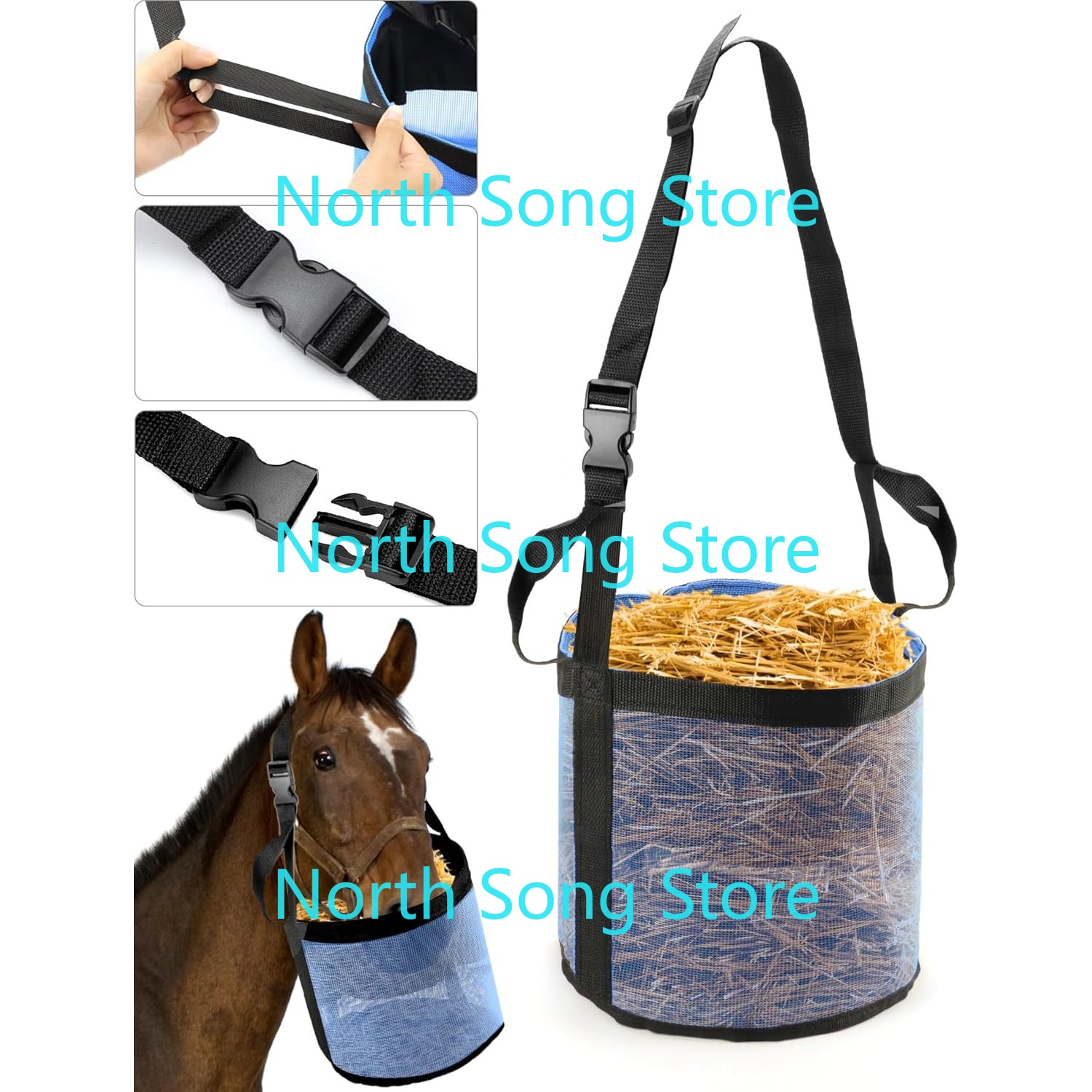 2 Pack Horse Feed Bag for Grai - огляд і ціна Mesh Feeder Bag