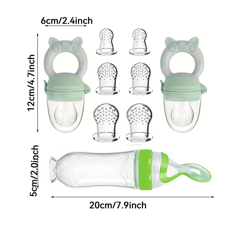 9pcs Feeding Cutlery:1 Silicon - огляд і ціна Baby Rice Food