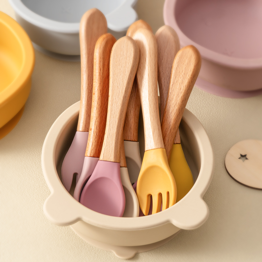 2PCS Baby Learning Spoons Uten - огляд і ціна Baby Food Utensil