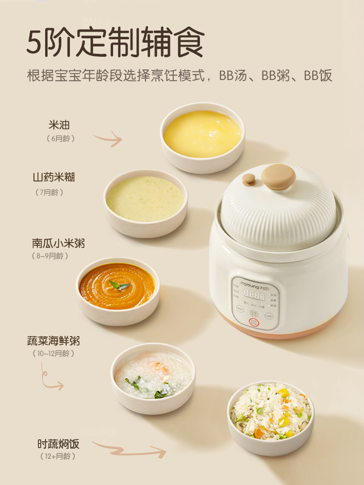 Jiuyang micro-pressure BB pot  - огляд і ціна Baby Rice Food